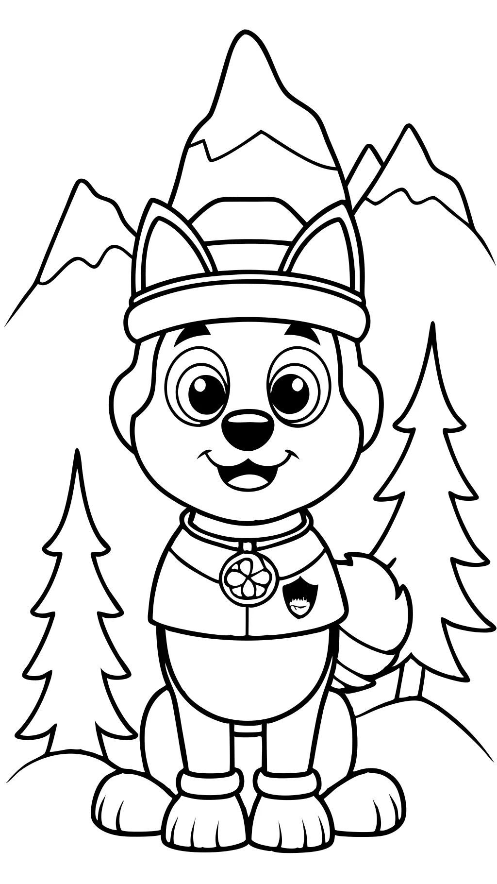 everest paw patrol coloring pages